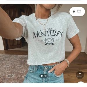 Abercrombie Cropped Country Club Graphic Tee